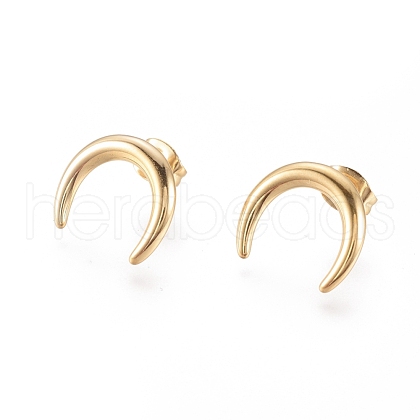 304 Stainless Steel Stud Earrings EJEW-I235-05G-1