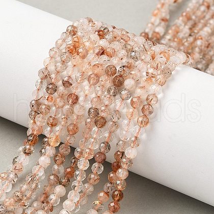 Natural Rutilated Quartz Beads Strands G-L622-C06-4mm-1