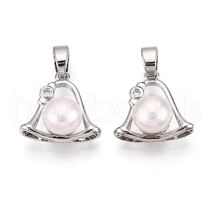 Natural Cultured Freshwater Pearl Charms PEAR-N020-07N-1