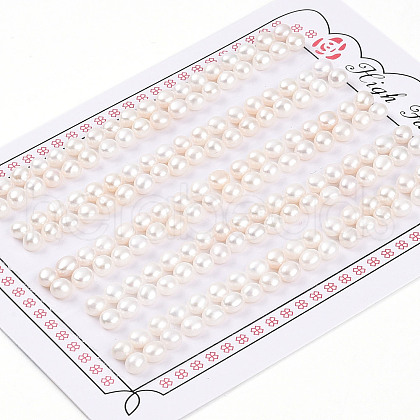 Grade 3A Natural Cultured Freshwater Pearl Beads PEAR-N018-3A-4045A-1