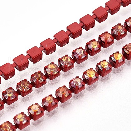 Iron Rhinestone Cup Chains CH-T006-05A-07-1