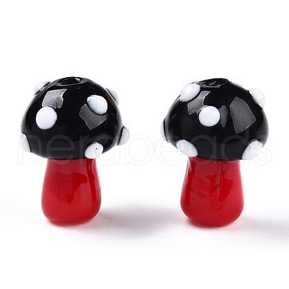 Handmade Lampwork Beads Strands X1-LAMP-N024-09A-1
