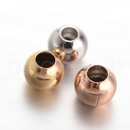 Round Brass Spacer Beads A-KK-L129-37-1