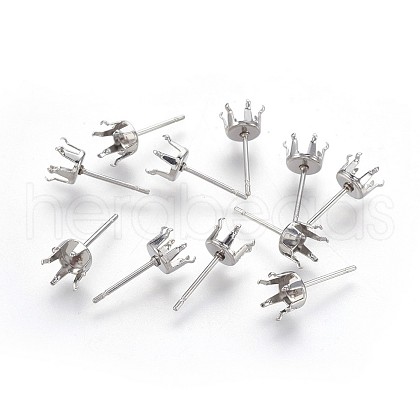 Tarnish Resistant 304 Stainless Steel Stud Earring Findings STAS-P221-20B-P-1