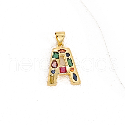 Brass Micro Pave Cubic Zirconia Pendants PW-WG10C3A-15-1