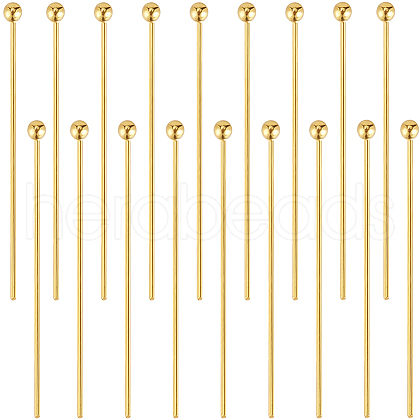 Beebeecraft 50Pcs 925 Sterling Silver Ball Head Pins STER-BBC0006-38-1