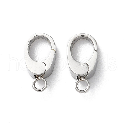 304 Stainless Steel Spring Gate Rings STAS-V007-04A-P-1