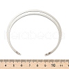 Non-Tarnish 304 Stainless Steel Hollow Open Cuff Bangles for Women BJEW-S155-04P-5