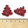 Christmas Tree Polymer Clay Rhinestone Beads CLAY-NH0001-14A-3