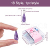 Kissitty 18Pcs 18 Style Natural & Synthetic Gemstone Pendants G-KS0001-13-3