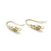 Brass Micro Pave Cubic Zirconia Earring Hooks KK-C048-13B-G-1