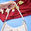8Pcs 8 Styles White Acrylic Round Beads Bag Handles FIND-TA0001-40-14