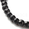 Infinity & Cross Braided Bead Bracelets Set for Girl Women BJEW-JB06957-9