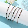 Natural Tourmaline Bead Bracelets BJEW-JB04555-06-9