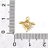 Brass Micro Pave Cubic Zirconia Charms KK-B131-07G-3