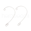 316 Stainless Steel Ear Cuff Findings STAS-H148-03P-1