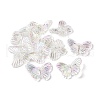UV Plating Acrylic Rainbow Iridescent Pendants OACR-C003-07-1