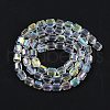 Electroplate Glass Beads Strands X-GLAA-G112-07H-2