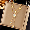 304 Stainless Steel Cubic Zirconia Pendant Necklaces FS-WG8DFC4-08-1