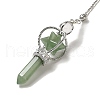 Natural Green Aventurine Dowsing Pendulums G-C095-01P-05-3