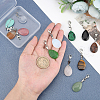   12Pcs 12 Colors Gemstone Pendant Decorations FIND-PH0004-39-5