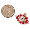 Seed Beads Beaded Charms PALLOY-MZ00344-02-2