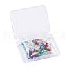 72Pcs 12 Colors Transparent Birthstone Glass Beads GLAA-ZZ0001-02-6