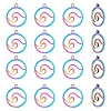 Unicraftale 16Pcs 201 Stainless Steel Charms STAS-UN0044-63-1