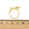 Brass Adjustable Cuff Rings for Women RJEW-U053-06G-5