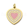 304 Stainless Steel Enamel Charms STAS-E550-47G-1