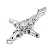 Cross Alloy Rhinestone Pendants FIND-U006-15P-03-2