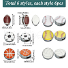 SUNNYCLUE 36Pcs 6 Styles Alloy Enamel Slide Charms FIND-SC0010-53-2