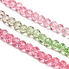 Transparent Painted Glass Beads Strands X1-DGLA-A034-T3mm-A18-4