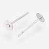Tarnish Resistant 304 Stainless Steel Stud Earring Findings STAS-P208-02P-01-2