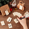 Unfinished Wood Cutouts Ornaments WOOD-WH0027-68-3