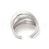 Brass Open Cuff Rings RJEW-P098-10P-3