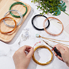 BENECREAT 6 Roll 6 Colors 10M Flat Aluminum Wire FIND-BC0013-42A-3