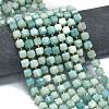 Natural Flower Amazonitee Beads Strands G-K389-A04-01-2