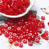 Transparent Colours Glass Seed Beads X-SEED-E001-T3x6mm-02-1