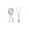 BENECREAT 2Pcs Sterling Silver Pendant Bails STER-BC0002-55B-7