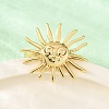 Brass Cuff Rings for Women RJEW-U047-07G-2