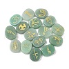 16Pcs 16 Styles Natural Green Aventurine Display Decorations G-F786-02A-05-1