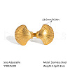 Ocean Themes Stainless Steel Adjustable Cuff Rings for Women VG5206-8-1
