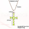Stainless Steel Enamel Cross Pendant Necklaces YT7190-4-2