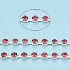 Silver Plated Brass Rhinestone Strass Chains CHC-N020-12A-01-2