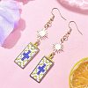 MIYUKI Delica Beads Stud Earring EJEW-MZ00412-03-1