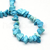 Dyed Synthetic Turquoise Stone Bead Strands X-G-R192-B24-2