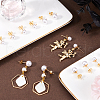SOFPLATE 120Pcs 3 Size 304 Stainless Steel Stud Earring Findings STAS-SP0001-51G-4
