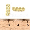 Rack Plating Brass Pave Clear Cubic Zirconia Spacer Bars KK-B088-11C-G-3