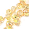 Electroplate Glass Beads Strands EGLA-D030-17J-1